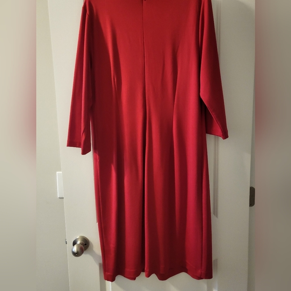 Monroe &Main Elegant Pleated Front Sheath Dress - Picture 4 of 4